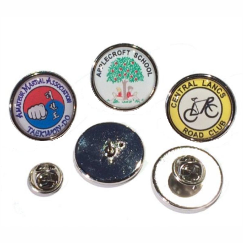 23mm premium silver badge